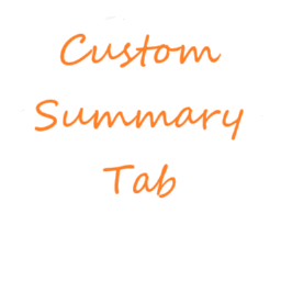 Custom Summary Tab